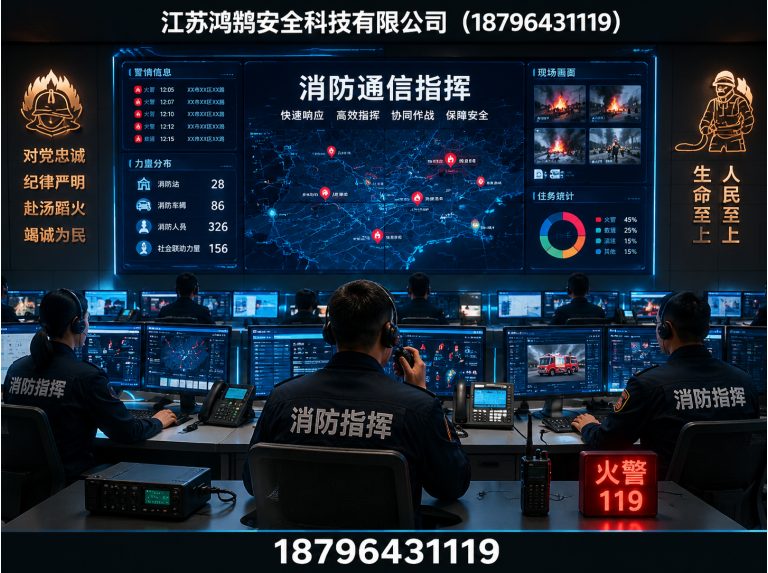 惠州消防通信指挥展示图